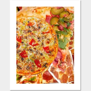 pizza slice pattern Posters and Art